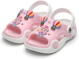 HOOH-Now comfort in Fashion HOOH Kids Unisex Open Toe Clogs for Boys and Girls Cute Charms for Up to 5 Years