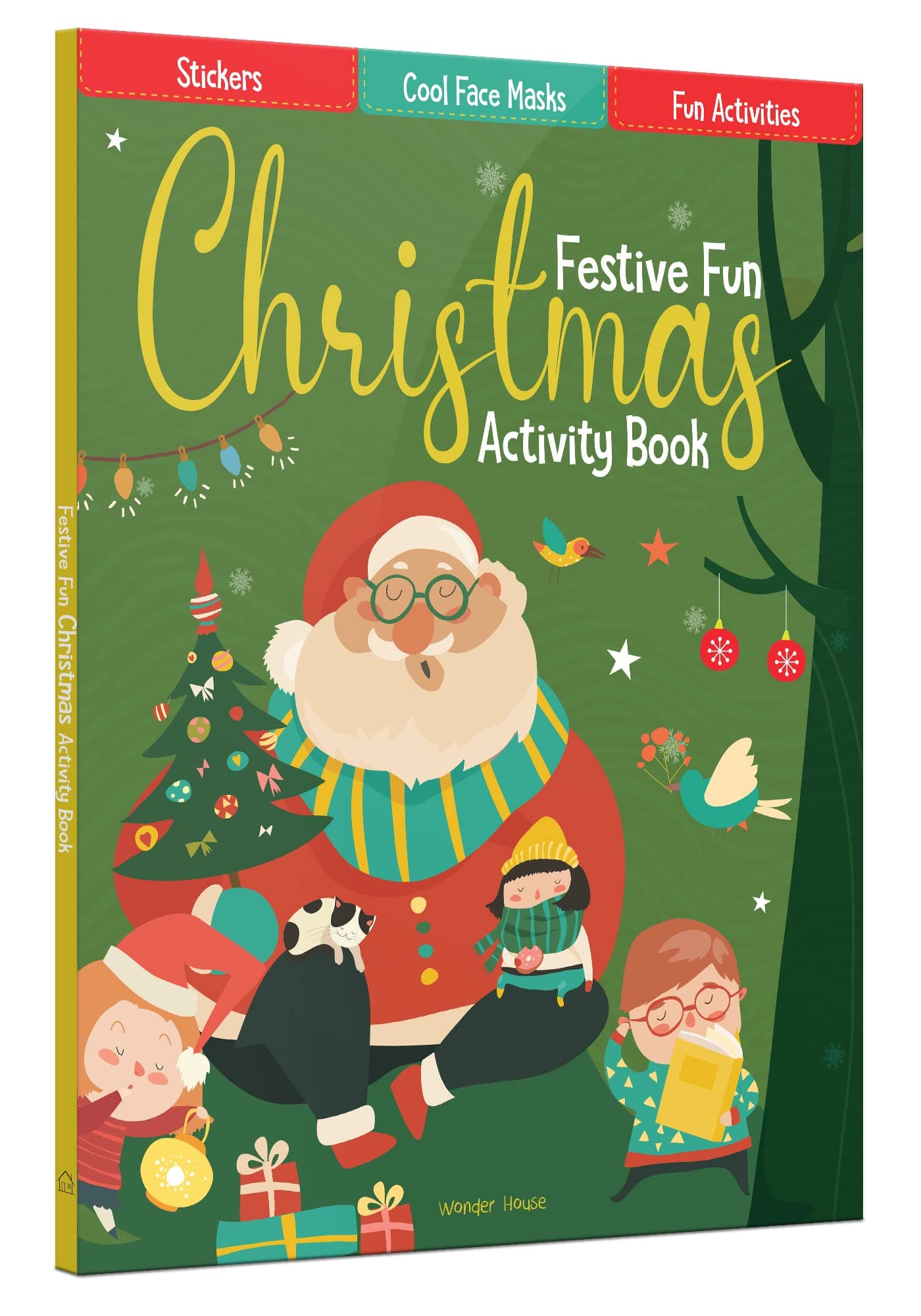 Christmas Activity Book for Children – Festive Fun Puzzles, Coloring, Mazes & More | Ages 4–8 | 3 Hours of Holiday-Themed Joy & Creativity