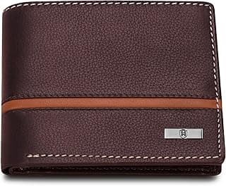HORNBULL Denial Brown Leather Wallet for Men | Wallets Men with RFID Blocking | Mens Wallet Leather