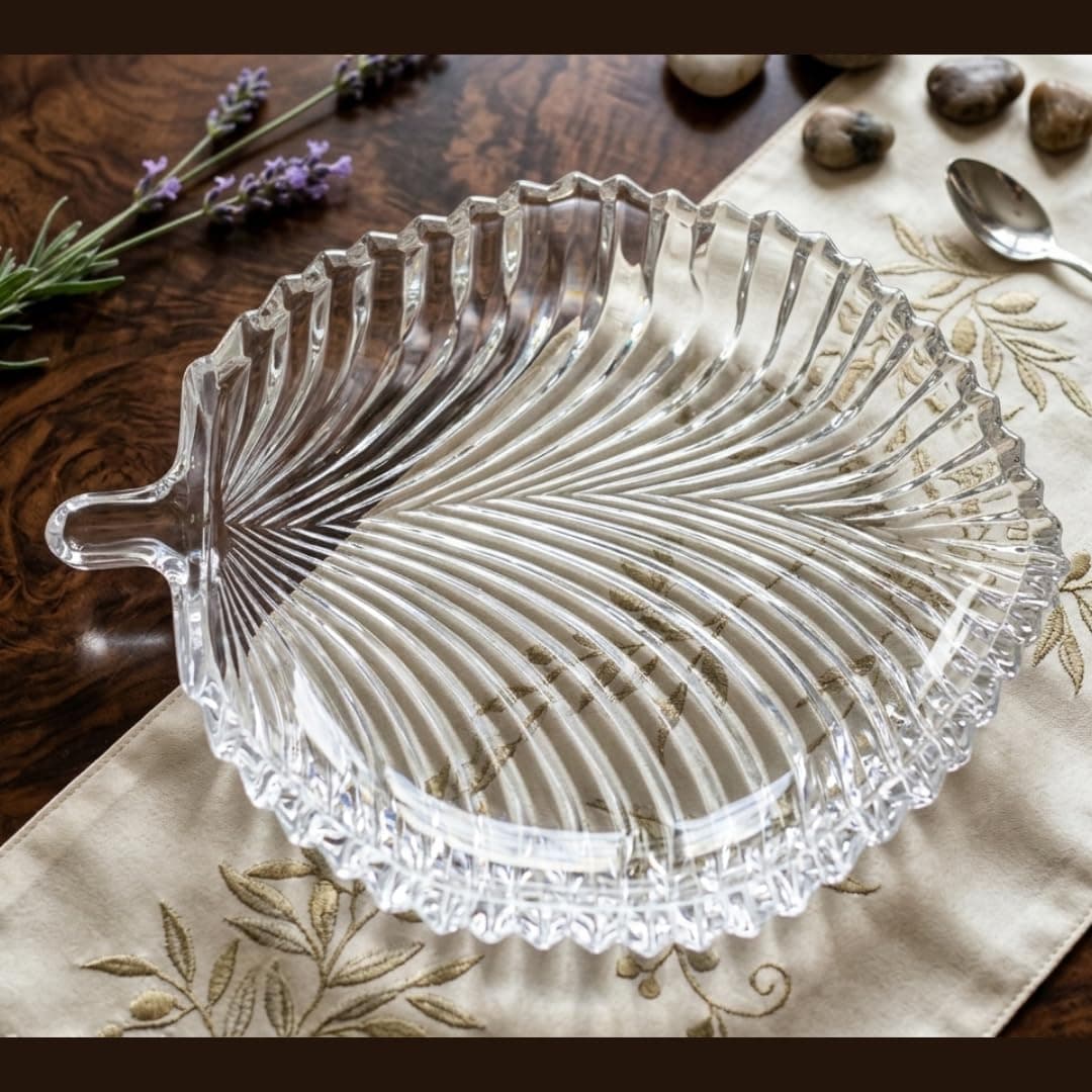 Khamma Ghanni Handicraft Crystal Glass Feng Shui Plate for Good Luck Wealth in Office Table II Turtle Gift for Inauguration and Home Decoration (Set of 1)