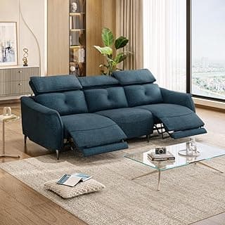 Wakefit Curacao Sofa with Motion - Three Seater (Deep Ocean)
