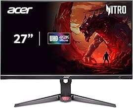 Acer Nitro XV272K V5 27 Inch UHD (3840x2160) IPS Agile Splendor Gaming Monitor | 160Hz Refresh, Delta E<1, FHD 320Hz Through DFR, G-Sync & FreeSync Compatible, Smart Dial, Eyesafe Certified – Black