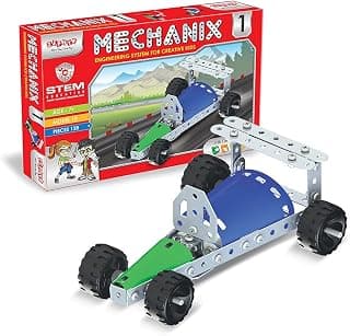Mechanix 1 STEAM Educational Toy, Building and Construction Set for Boys and Girls Age 7+ Years