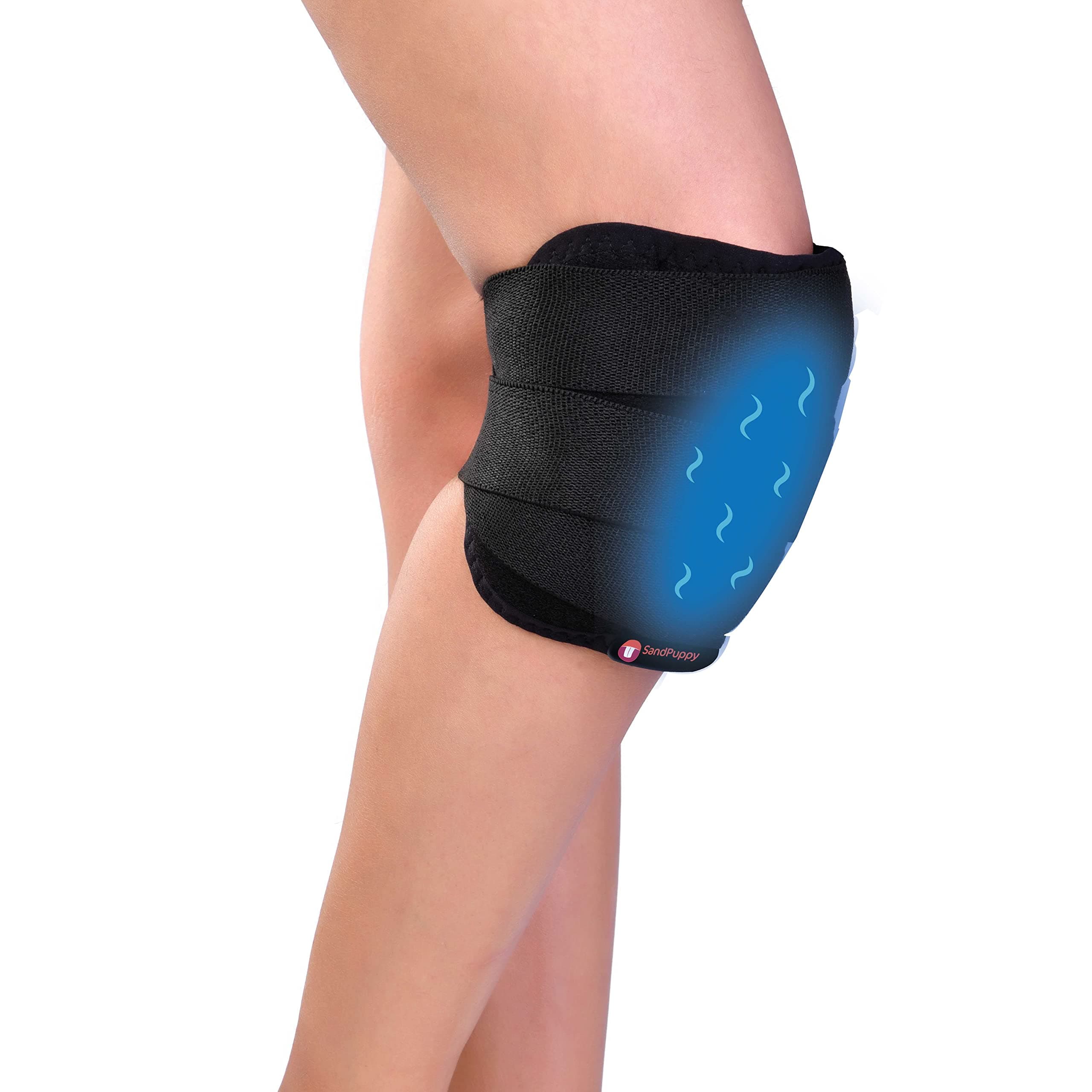 Sandpuppy Coldstrap - Reusable Cold Ice Pack | Ice pack for Injury And Muscle Soreness Pain Relief | Ice pack for Knees, Back, Shoulder, Hip, Neck, Ankle| Long Lasting|With Stretch Band to Enhance Fit and Comfort.