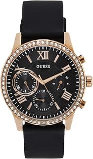GUESS Round 40mm Champagne Dial Analog Women Watch - U1135L4M