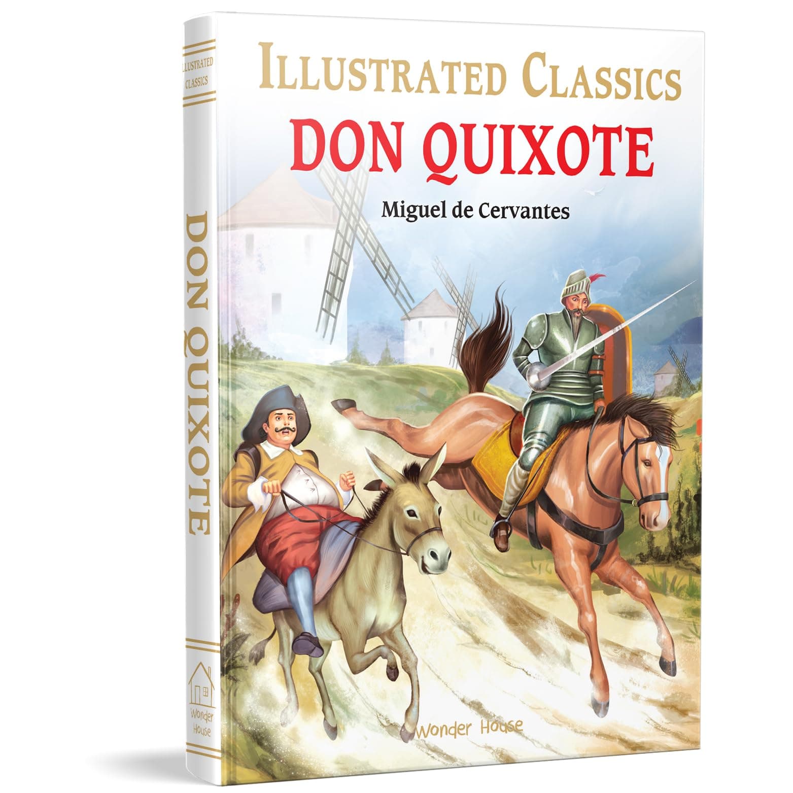 Don Quixote for Kids : Illustrated Abridged Children Classic English Novel with Review Questions (Illustrated Classics)