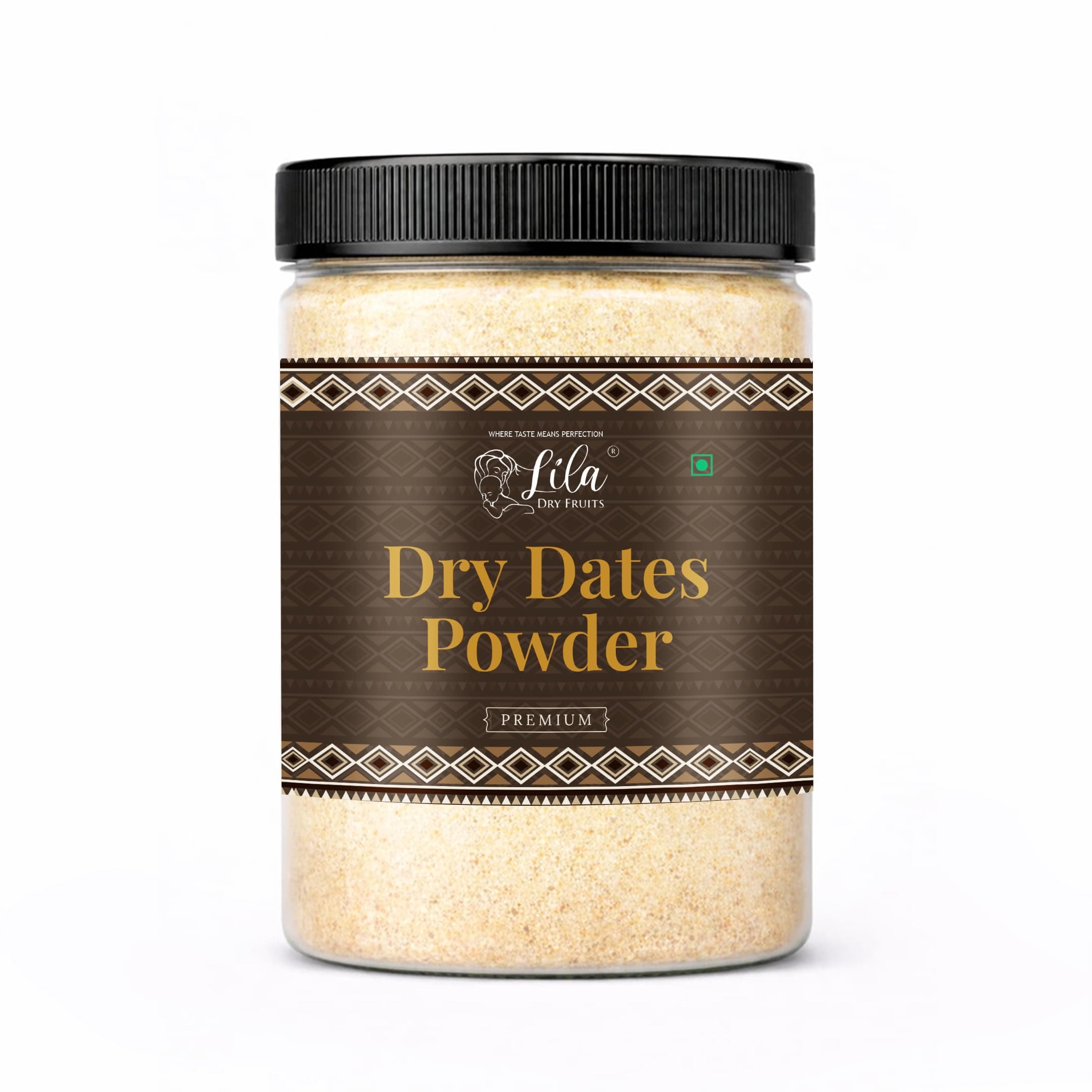 LILA DRY FRUITS Dry Dates Powder 1 kg (500g x 2) Natural Khajoor Powder for Milk, Sweets & Baking | Fine Ground Date Natural Sweetener | Healthy Sugar Substitute Perfect for Kids Children