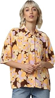 ONLY Women's Relaxed Fit Collar Neck Shirt