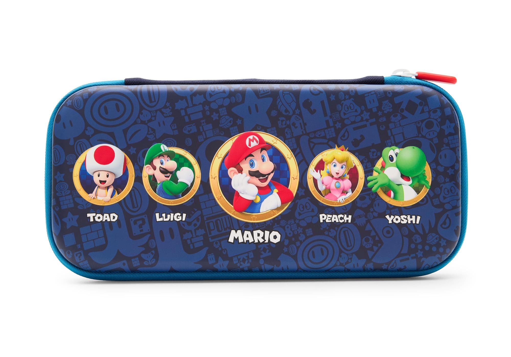 PowerA Slim Gaming Console Case for Nintendo Switch, Nintendo Switch OLED, Nintendo Switch Lite - Mushroom Kingdom Heroes (Officially Licensed, Hard Shell, Super Mario-themed, Various)