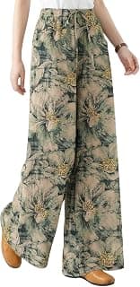 Leriya Fashion Women's Trouser|Sharara | Boho Harem Pants|Rayon Palazzo Plazo Pant| Loose Fit Baggy Trousers with Elastic Waistband|Casual Yoga & Lounge Wear (Available in Plus Size)