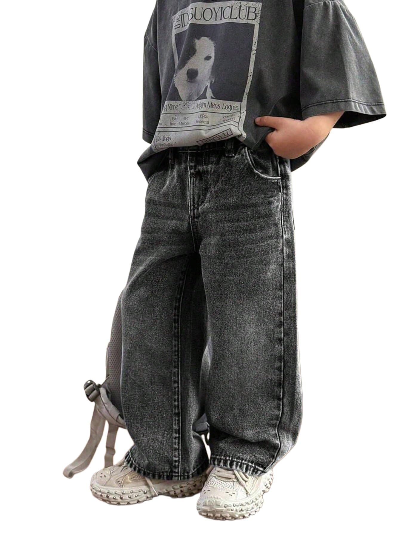 Lymio Junior's Boys Jeans Pant | Kids Jeans for Boys | Denim Baggy Pants | Loose Fit Casual Trousers for Children (LK-50-51)