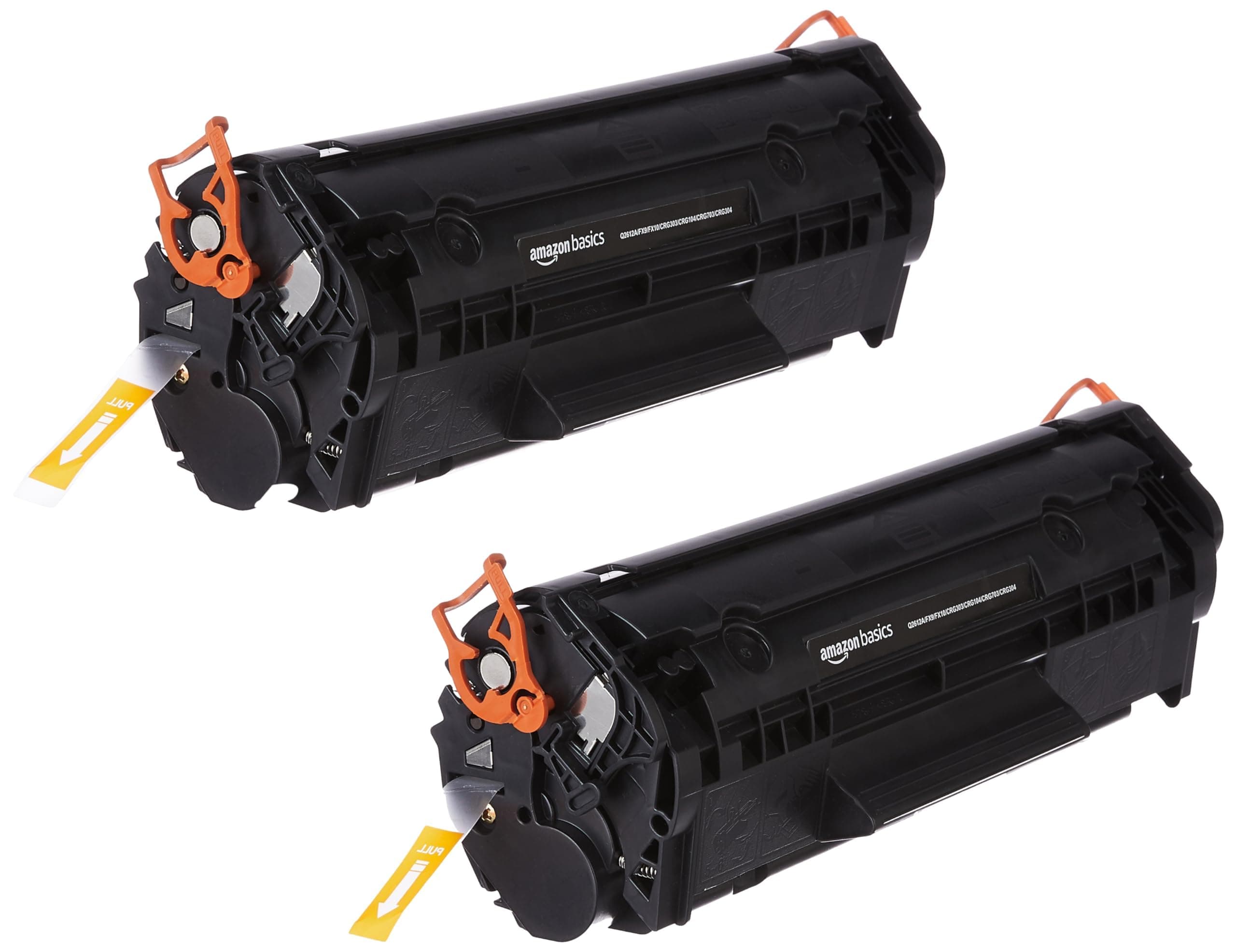 amazon basics 12A LaserJet Toner Cartridges for HP 12A,HP LaserJet M1005 MFP,1020,1010/1012/1018/1022/1022n/1022NW/3015/3020/3030/3050/3050z/3052/3055/M1319/M1319F MFP |Dual Pack Cartridges (Black)