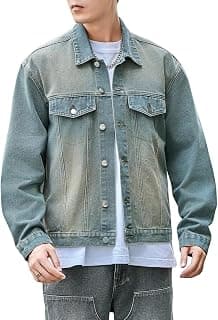 GRECIILOOKS Men’S Denim Jacket | Classic Regular Fit Jeans Jacket For Men | Stylish Branded Jackets For Men – Timeless Casual Wear