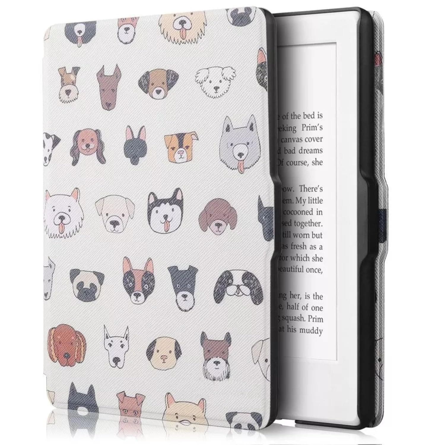 MOCA Case for Kindle Paperwhite 12th Gen 7" (2024) & Kindle Colorsoft 7" (2025), Slim PU Leather Cover with Auto Wake/Sleep, Magnetic Closure, Lightweight (Dogs)