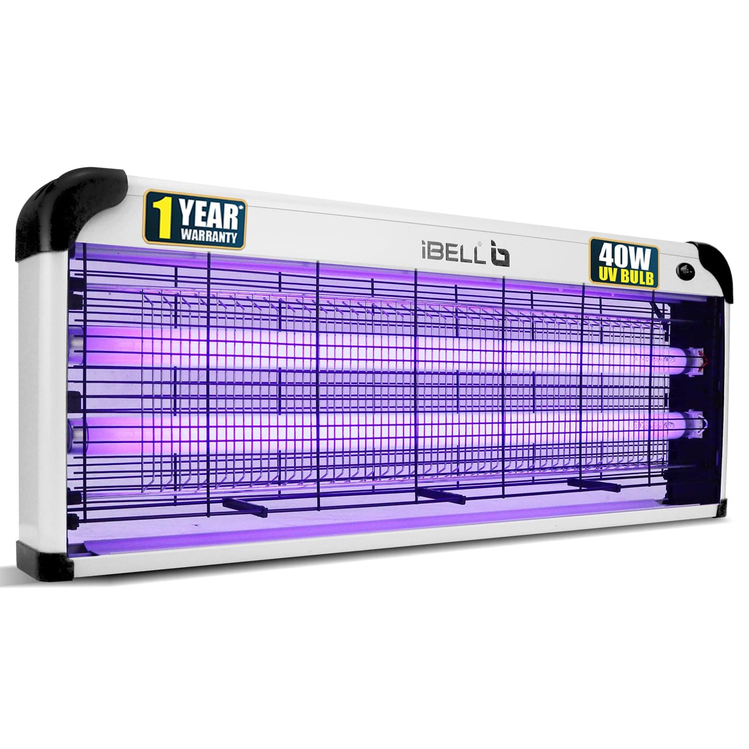iBELL 202IK Insect Killer Machine 40W Bug Zapper with Aluminium Body & UV Bulbs, Fly Catcher for Home, Hotels & Offices, Insect Control (Grey)