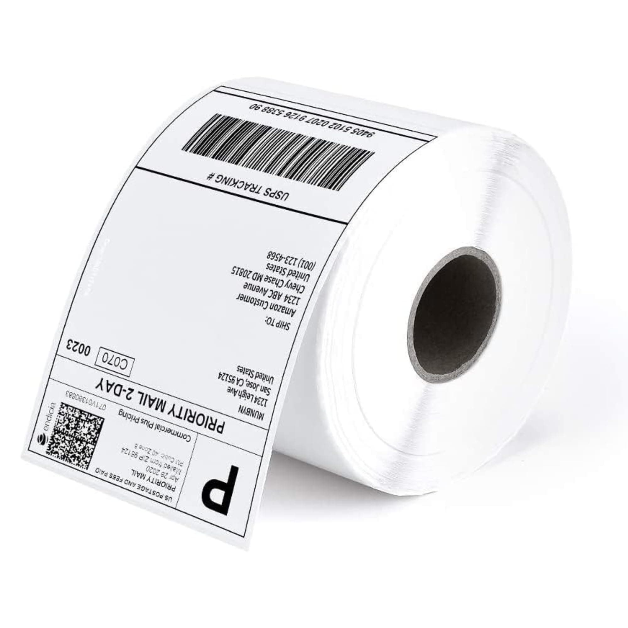 True-Ally 100mm x 150mm Direct Thermal Shipping Labels, 4"x 6" Sticker Rolls, 400 Labels per Roll, Strong Adhesive, Barcode Compatible for E-Commerce Couriers - Pack of 1 (400 Labels)