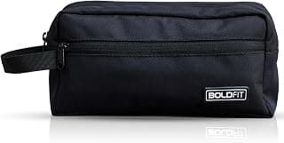 Boldfit Toiletry Bag for Travel Men & Women,Spacious Travel Organizer with Multiple Compartments & Zipper Closure,Durable Cosmetic & Grooming Kit Pouch for Toiletries Kit, Skincare & Accessories,18cm