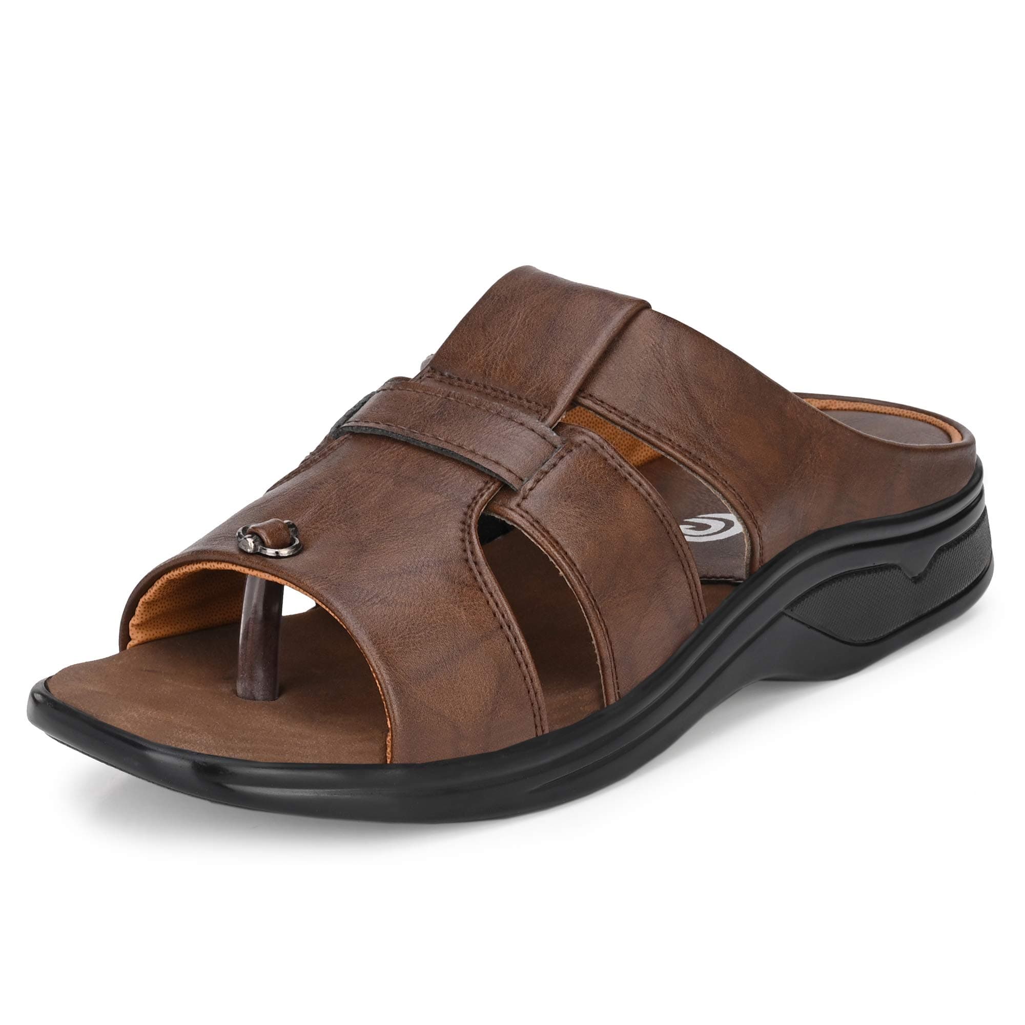 Centrino Sandals for Men | Lightweight Thong Style Sandal | Quick-Dry Comfortable Chappal with Arch Support & Durable Hand Stitched Sole (5953)