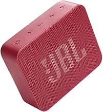 JBL Go Essential with Rich Bass, Wireless Ultra Portable Bluetooth Speaker, Vibrant Colors, Waterproof, Type C (Without Mic, Red)