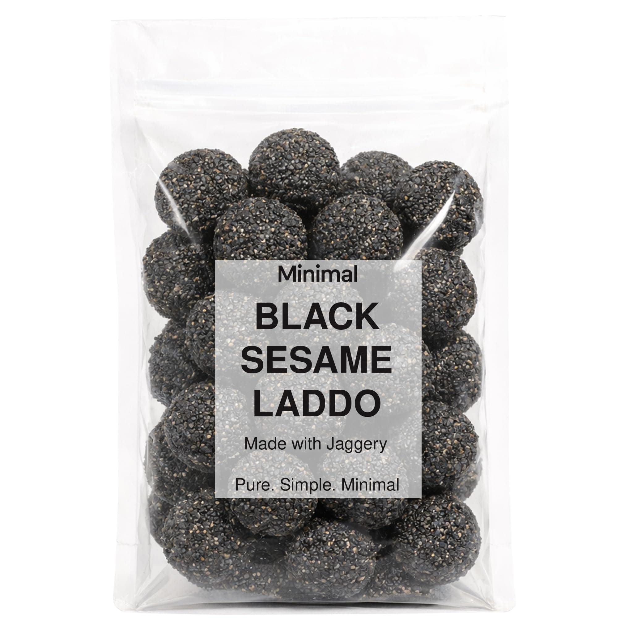 Minimal Black Sesame Seed Ladoos 250g | Til Gud Ladoo | Made With Pure Jaggery Only | No Refined Sugar | Traditional & Healthy Snacks
