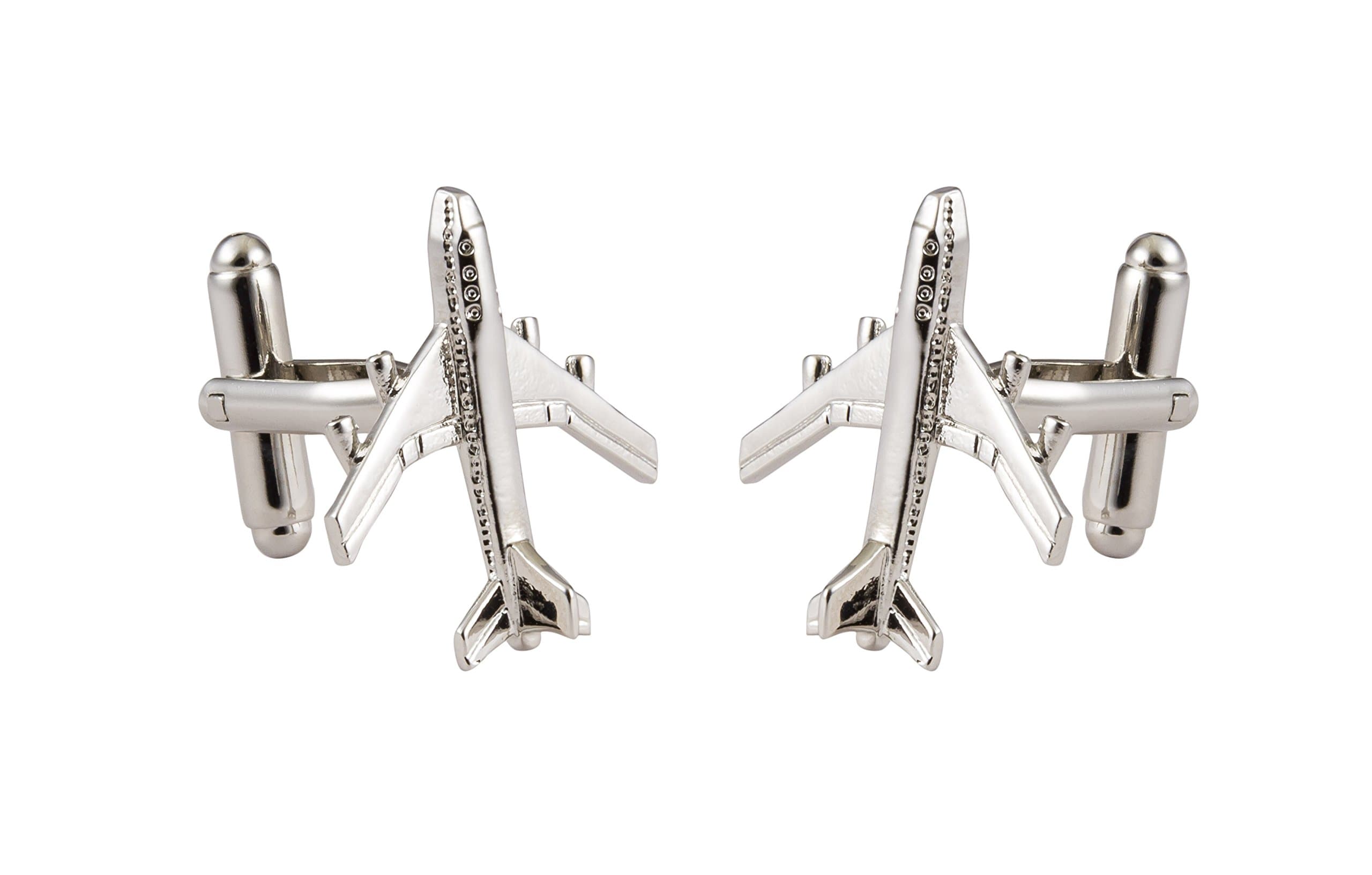 Knighthood Executive Jumbo Jet Airplane Cufflinks for Men