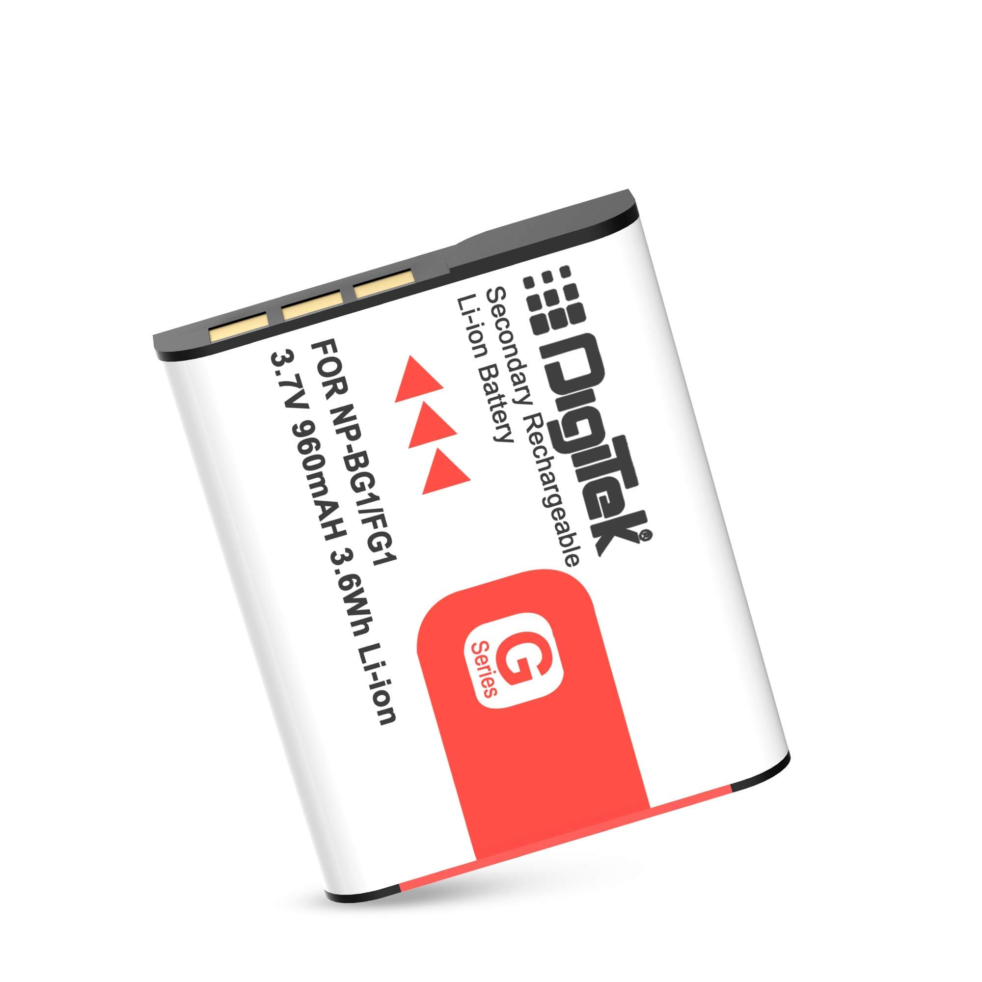 DIGITEK® (NP-BG1) Lithium-ion Rechargeable Battery for Sony Cyber Shot Digital Camera, 960mAh, No Memory Effect, For Sony Camera DSC-T20/W, HX10, H70, WX1/B, W170, W220, W230, W290, DSC-W300, DSC-H50B