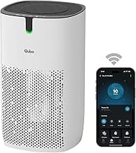 Qubo Smart Air Purifier Q400 for Home by Hero Group | Up to 400 Sq Ft | 99.99% Allergen Removal | True HEPA13 | 9000 Hrs Filter Life | App & Voice Control