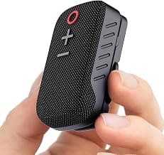 Portronics Talk Three Wearable Bluetooth Speaker with Mic, Magnetic/Spring Clip-On, Upto 10Hours Playtime, IPX5 Water/Dust Resistant, Bluetooth 5.3v, Big Buttons, Portable Speaker with Microphone