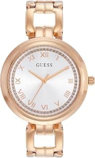 GUESS Round 32mm Silver Dial Analog Women Watch - U1387L3M