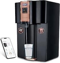 KENT Sapphire IoT RO Water Purifier|4 Years Free Service*|RO+UV+UF+Alk+Cu+TDS Control+UV in Tank | IoT Enabled | Fully Automatic On&OFF Operation |8L|20 LP/Hr|Ideal For Borewell/Tanker/Municipal Water
