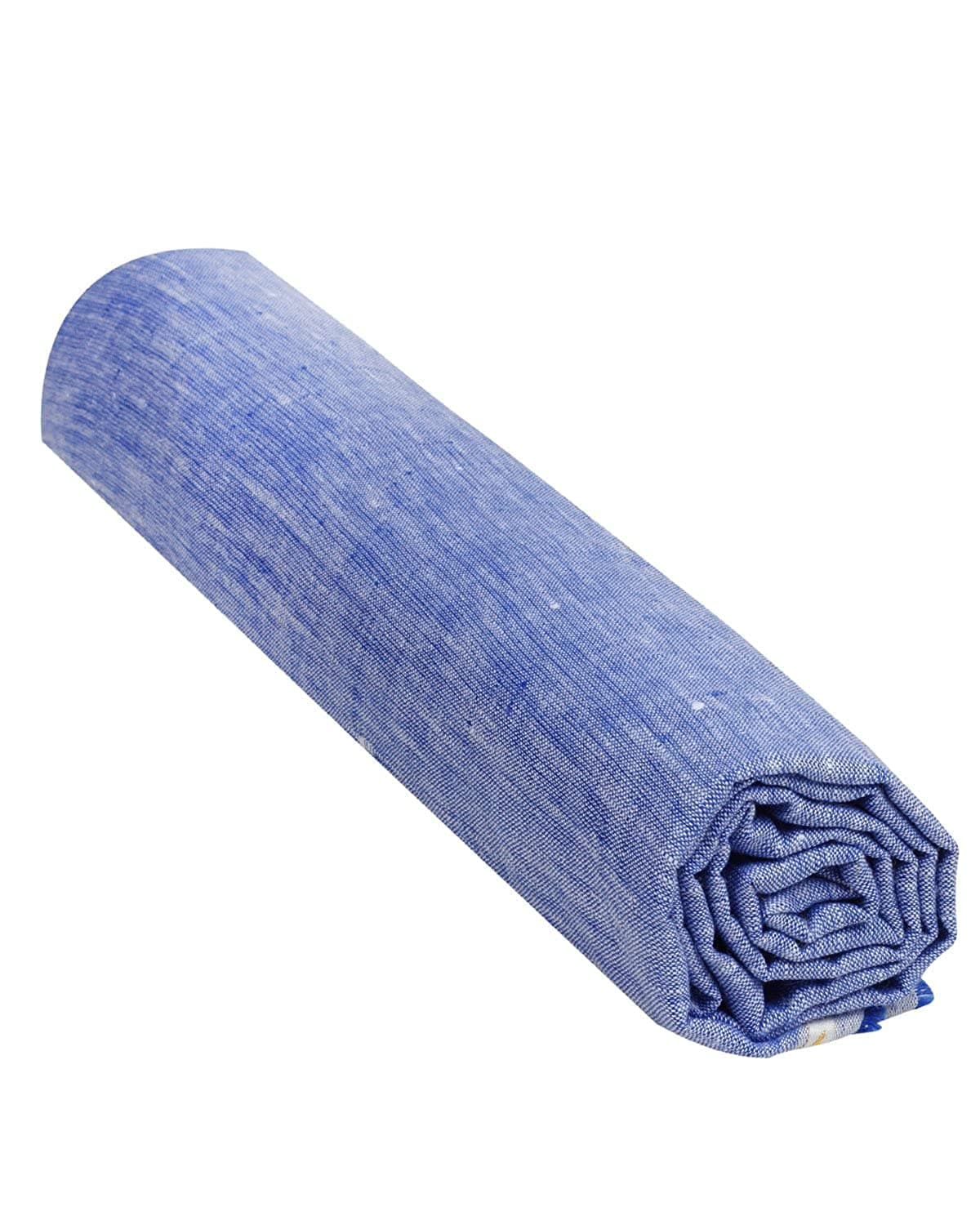 HAIDER ALI AND SONS Linen Cotton Unstitched Fabric for Men's (Free Size) (Blue)