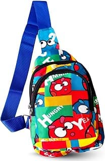 Cots and Cuddles Cots and Cuddles 1pcCartoon Print Colourful Cross body Bags for Boys and Girls Kids School, Picnic, Return Gifts, Office (1pc Crossbody bag)
