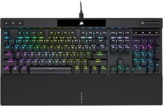 Corsair K70 RGB PRO Mechanical Gaming Keyboard, Backlit RGB LED, Cherry MX Brown Keyswitches, Black
