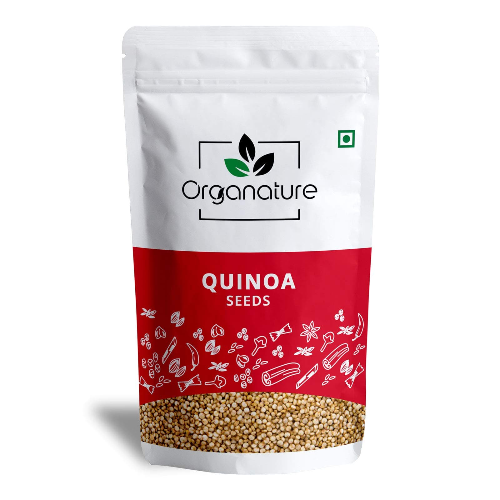 Organature Fresh White Quinoa Seeds | Whole Quinoa Seeds Diet Food for Weight Loss, High in Protein and Calcium - (1 Kg)