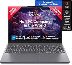 Lenovo IdeaPad Slim 3 13th Gen Core i5-13420H 15.3 inch (38.8cm) WUXGA IPS Laptop (16GB RAM/512GB SSD/Windows 11/Office Home 2024/Top Metal Cover/Backlit Keyboard/1Yr ADP/Grey/1.6Kg), 83K100S3IN
