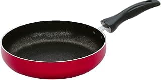 Amazon Brand - SOLIMO - NON STICK FRY PAN (22 CM, INDUCTION AND GAS STOVE COMPATIBLE),Black