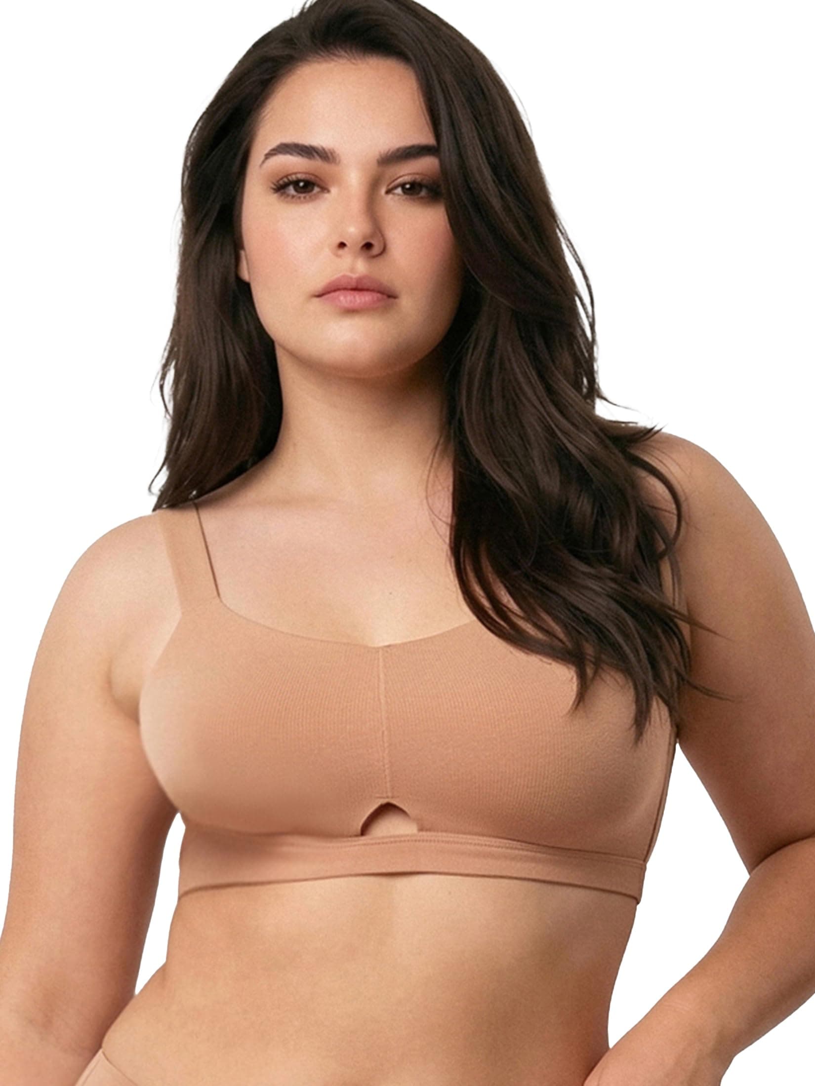 Enamor Innovations Cloudsoft Invisi Bonded Neck Women's Everyday Cotton Minimizer Bra - Padded, Wirefree, Full Coverage - A064 (Available in Plus Size)