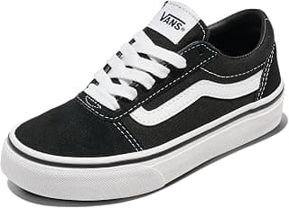 Vans Unisex Kids' Ward Low-Top Sneakers, (Suede/Canvas) Black/White Iju, 5 UK 5 UK