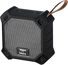 amazon basics 5W Bluetooth 5.3 Speaker, Upto 36 Hrs Playtime, True Wireless Technology, Built in Mic, Multiple Connectivity Modes (Black)