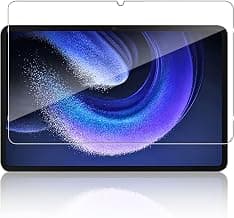Casodon Tempered Glass Screen Protector Compatible with Xiaomi Pad 6 11 inch, 9H Hardness HD Clear Scratch-Resistant, Anti-Bubble, 2.5D Round Edge with Easy Installation Kit-Transparent