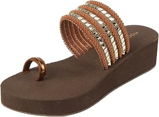 Mochi Women Wedge Heel Slip-on Fashion Sandal