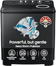 Samsung 9.5 Kg, 5 Star, Semi-Automatic Top Load Washing Machine (WT95A4260GD/TL, Air Turbo Drying, Dark Gray, 5 Year Warranty on Wash Motor)