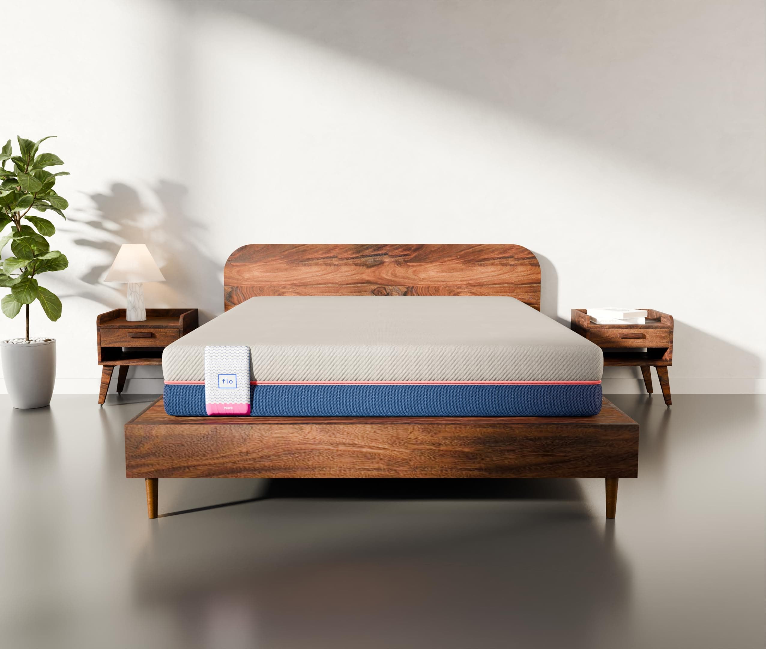 Flo Wave™ Reversible Foam Mattress with Stress Release™ Technology | Acupressure Massage Feel | 5 inch Mattress in King Size (84x84x5 Inches) | 10-Year Warranty