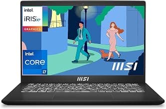 MSI Modern 14, Intel 12th Gen. i7 1255U,36CM Laptop(16GB/512GB NVMe SSD/Windows 11 Home/Iris Xe/Classic Black/1.4Kg), C12MO-1202IN