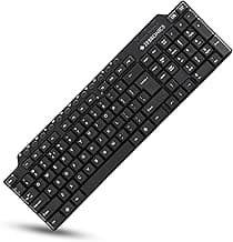 Zebronics ZEB-KM2100 Multimedia USB Keyboard Comes with 114 Keys Including 12 Dedicated Multimedia Keys & with Rupee Key