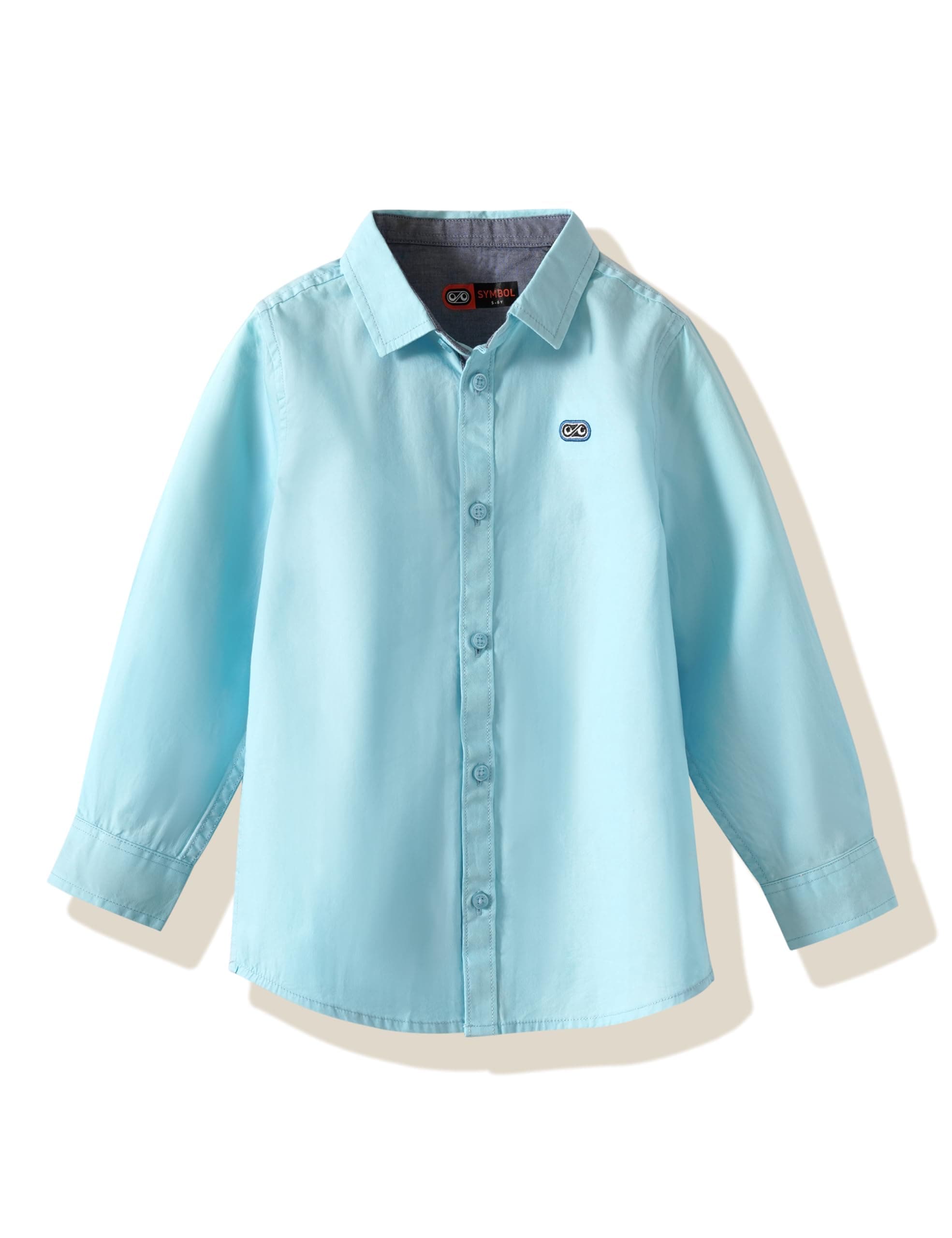 Amazon Brand - Symbol Boys 100% Cotton Casual Shirt | Full Sleeves | Regular Fit | Age 2-14 Years
