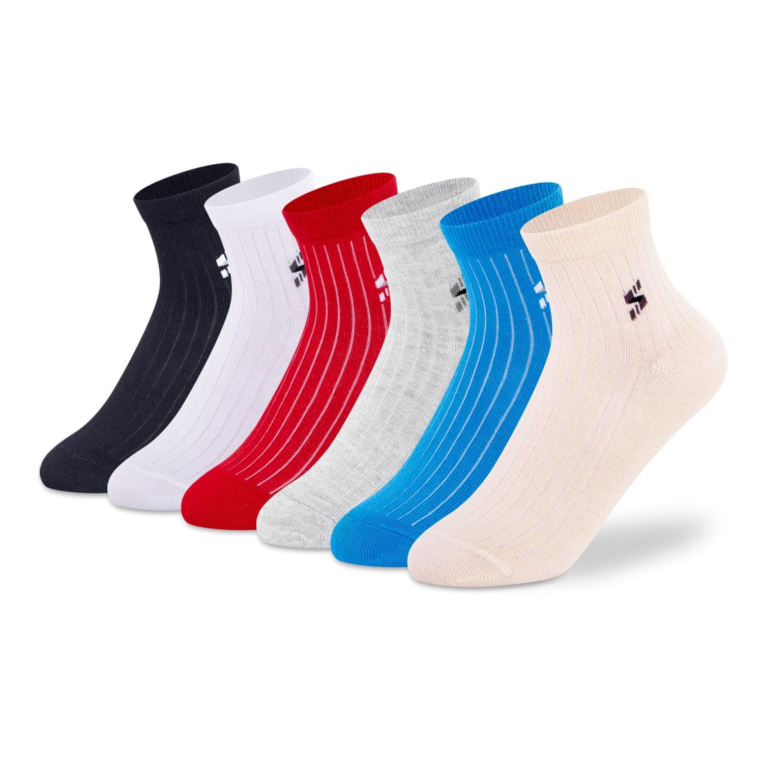 Supersox Ankle Length Soft, Cute & Cozy Socks for Kids, Made with Breathable, Anti Odour & Moisture Absorbent Cotton with a Extra Durable Welt (Pack Of 6)