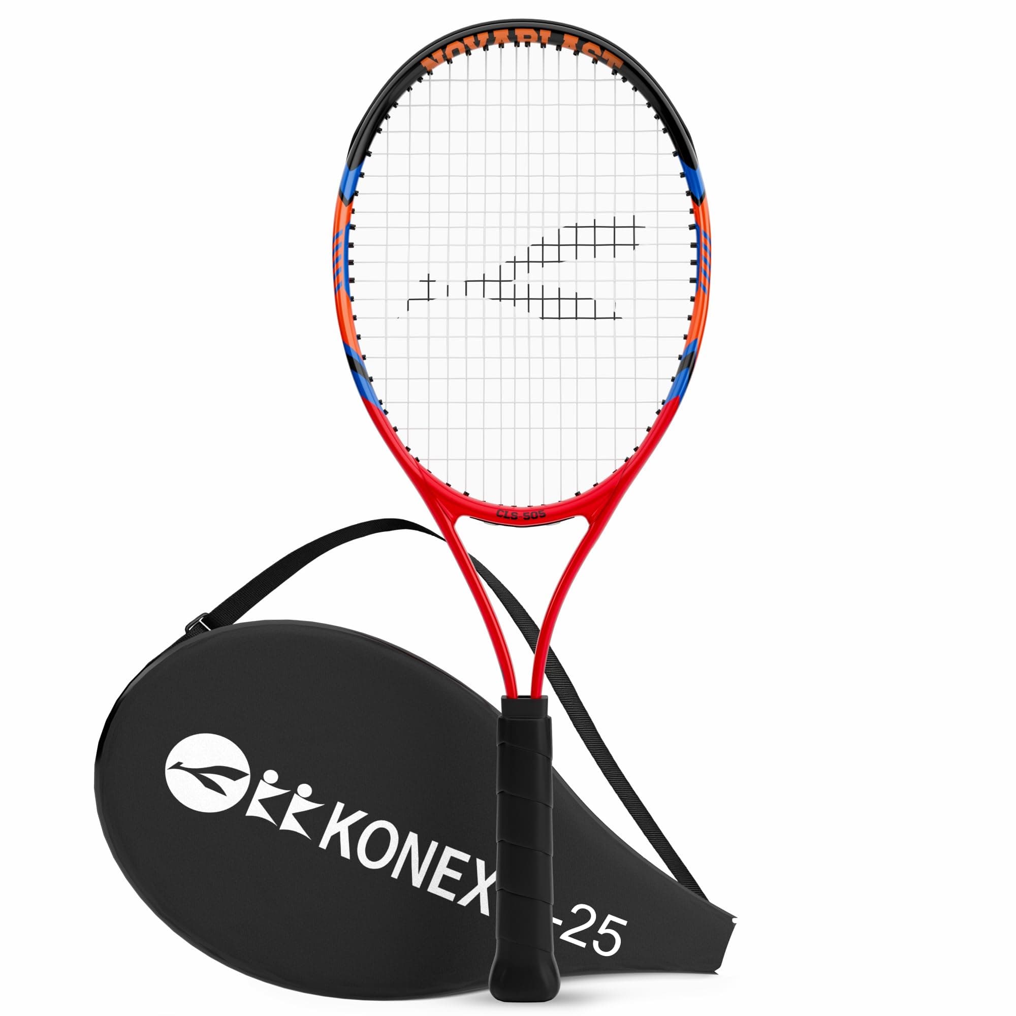 Konex Tennis Racket | 25 Inch | Aluminium Frame | Perforated PU Grip