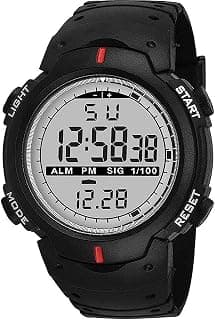 SELLORIA Digital Watch Shockproof Multi-Functional Automatic Black Color Strap Waterproof Digital Sports Watch for Mens Kids Watch for Boys Watch