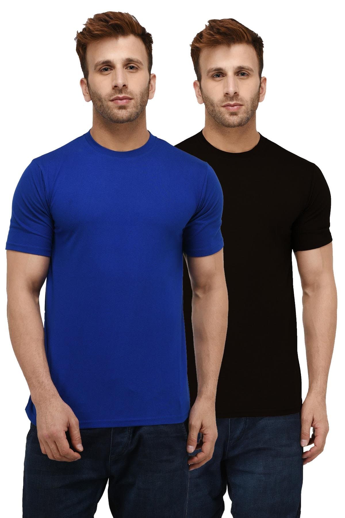 London Hills Solid Cotton Blend Half Sleeve Regular Men Round Neck Tshirts | T Shirt For Man | Tshirt | Shirts Men | Tshirt For Man | T-shirt | T-shirts | Stylish | Gym Wear For Workout | MultiColored